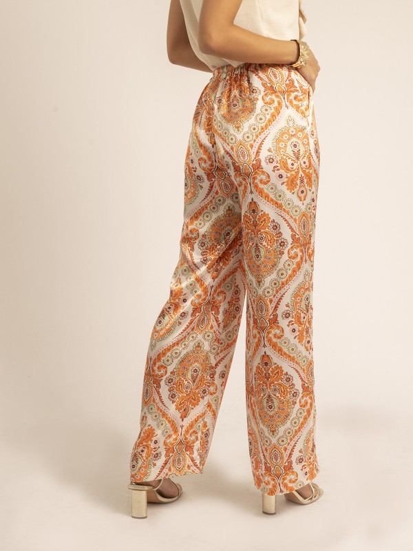 Pantalon motifs EDMA - Orange
