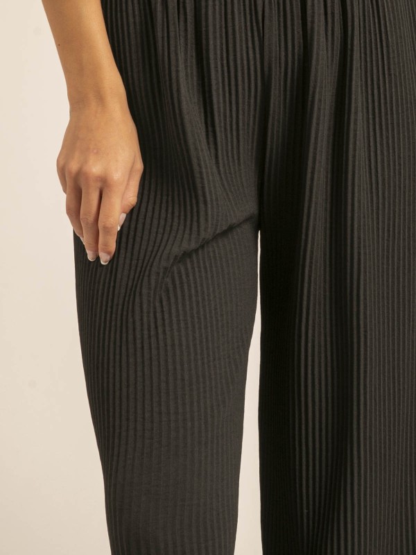 Pantalon plissé ELOU - Noir