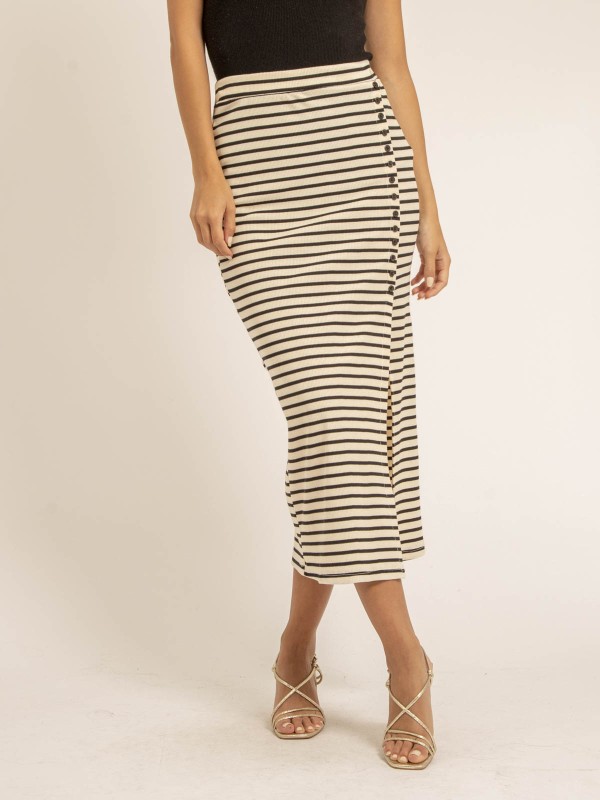 Jupe longue rayée XERYNA