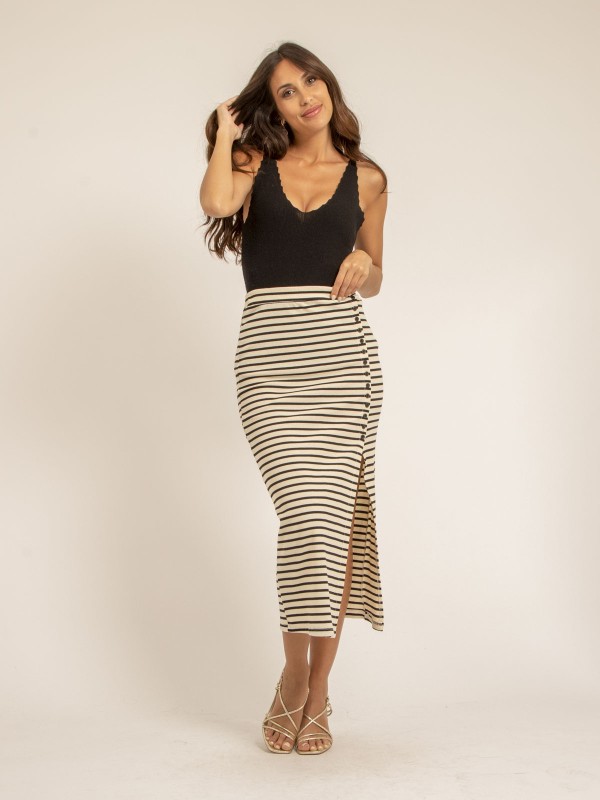 Jupe longue rayée XERYNA