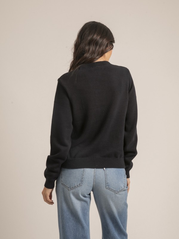 Pull col rond pur coton...