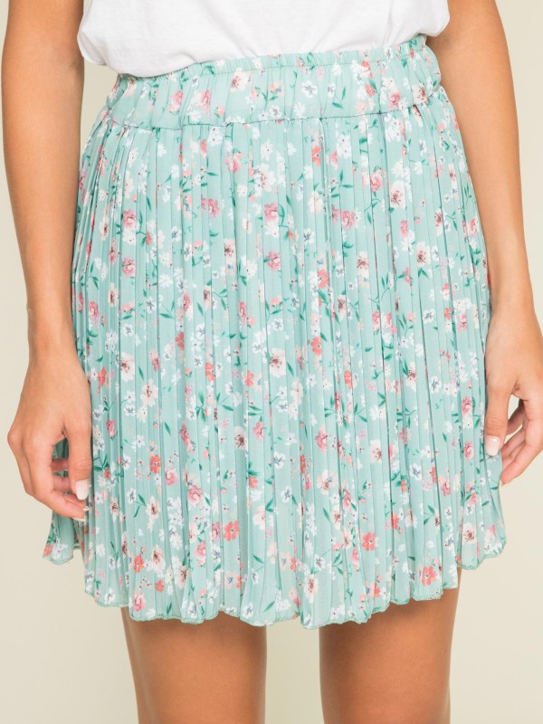 Jupe courte plissée motifs...