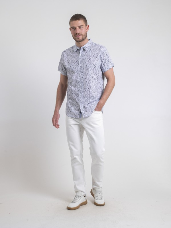 Chemise manches courtes...