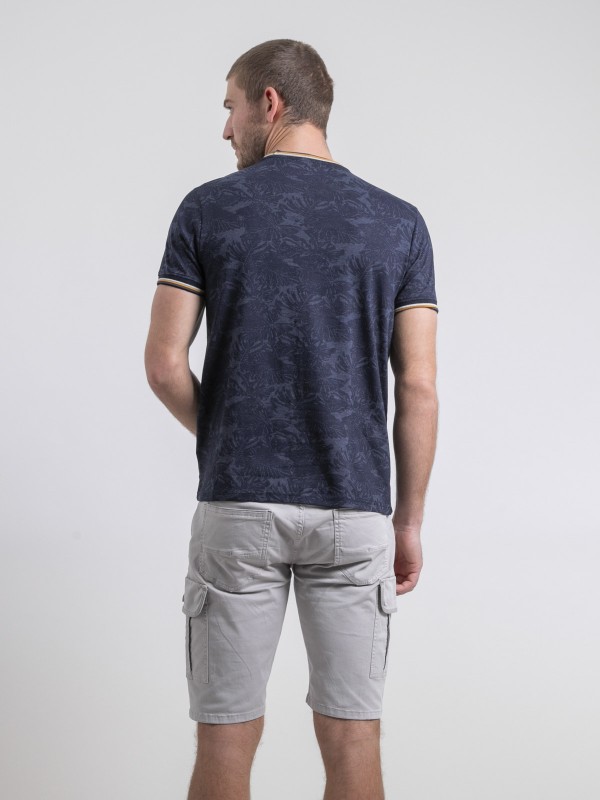 T-shirt col rond pur coton...