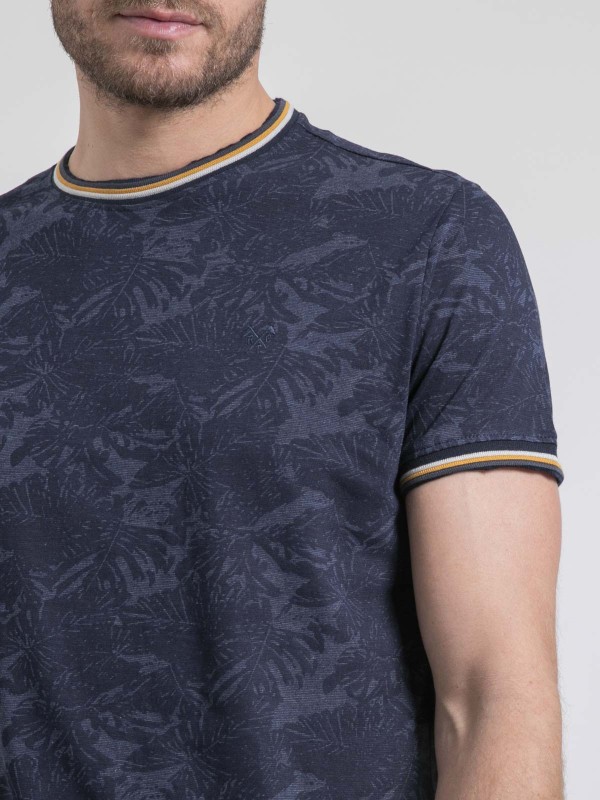 T-shirt col rond pur coton...