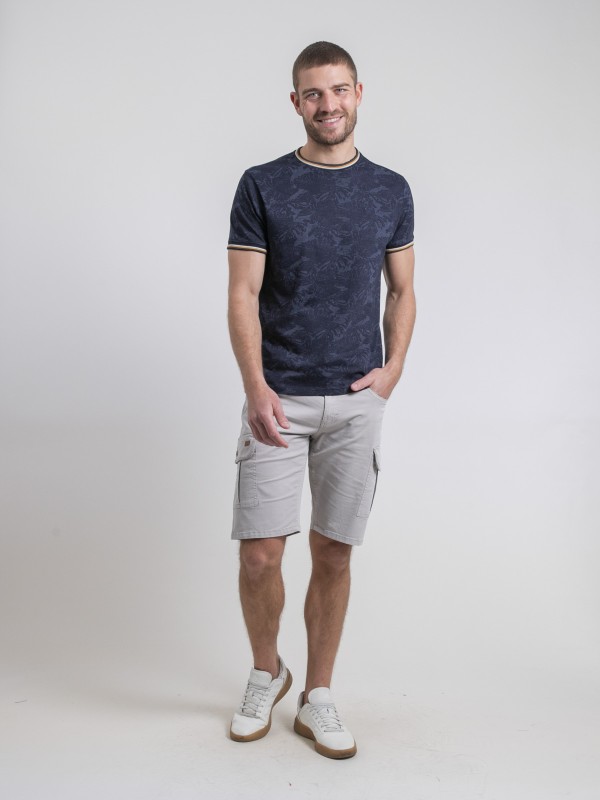 T-shirt col rond pur coton...