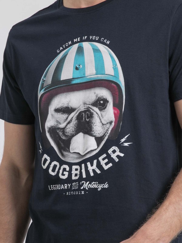 T-shirt col rond pur coton...