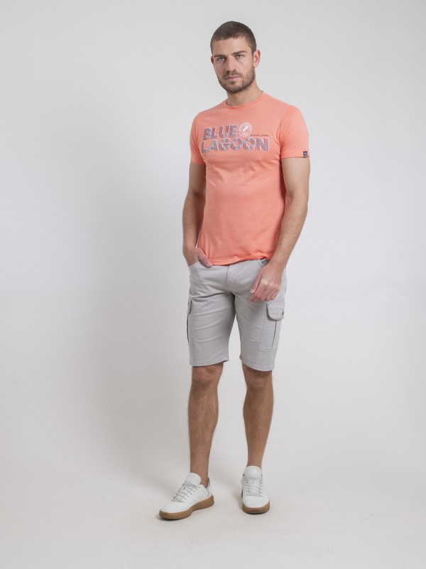 T-shirt col rond pur coton...