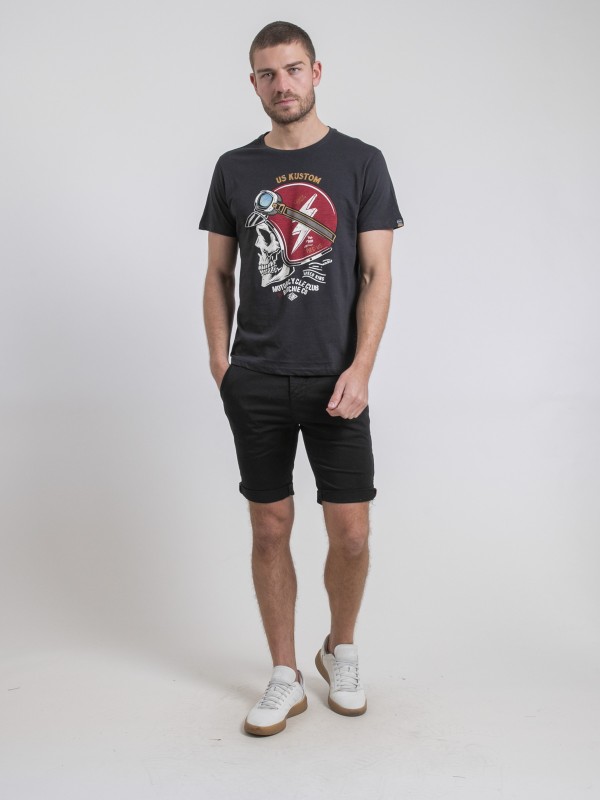 T-shirt col rond pur coton...