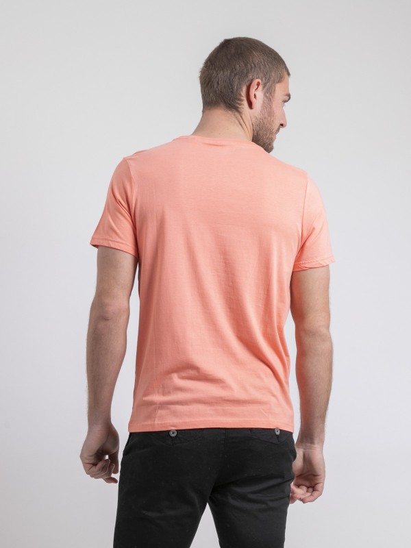 T-shirt col rond pur coton...