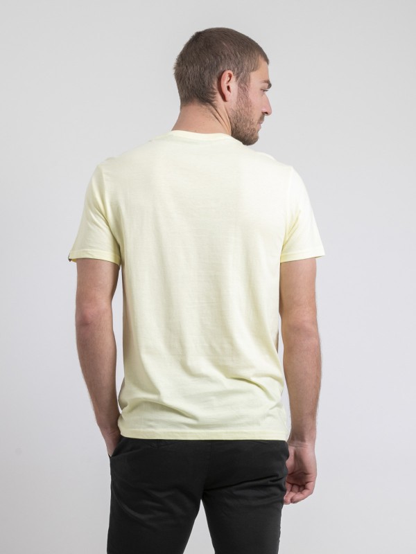 T-shirt col rond pur coton...