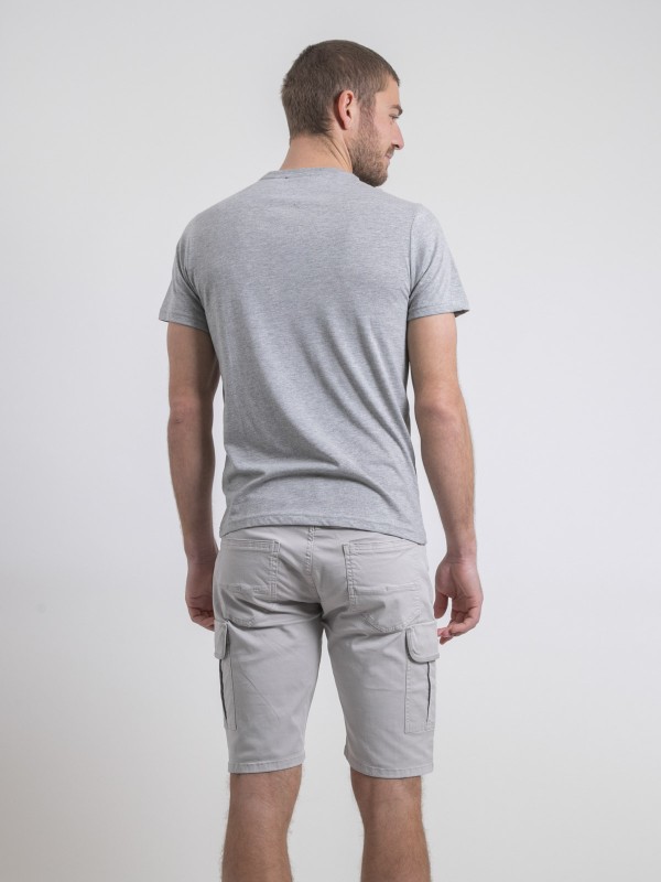 T-shirt col rond pur coton...