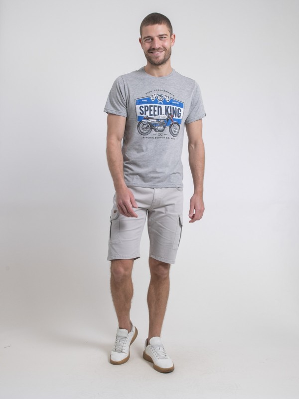 T-shirt col rond pur coton...