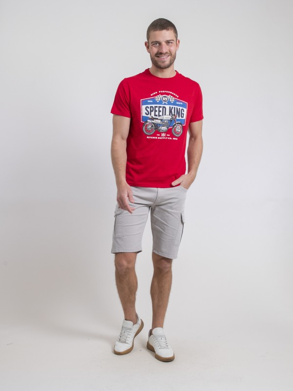 T-shirt col rond pur coton...