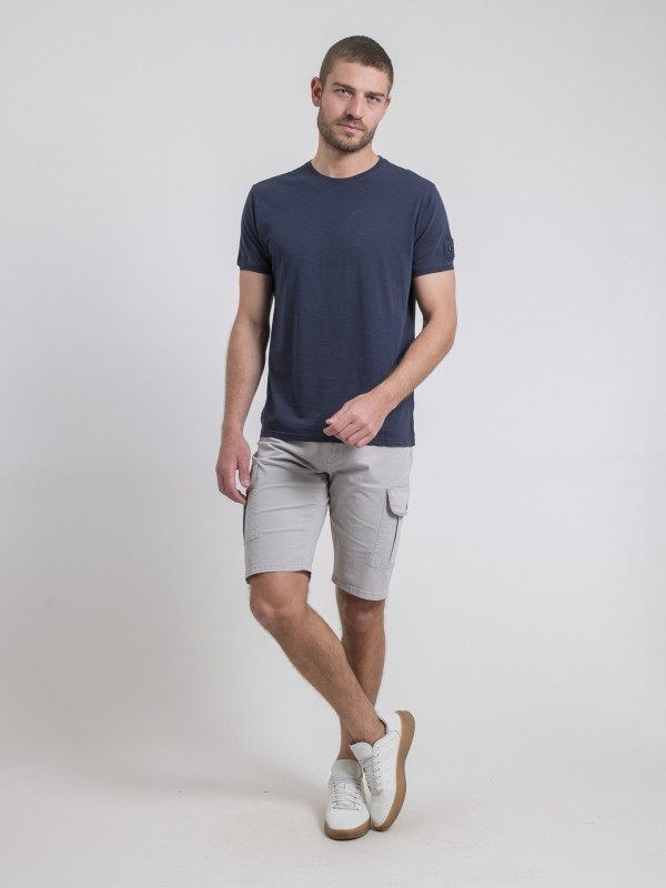 T-shirt col rond pur coton...