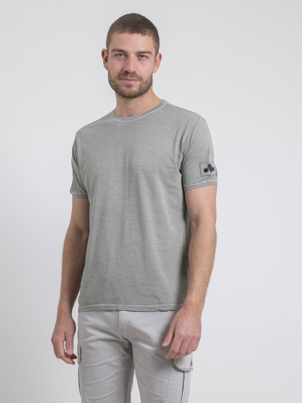 T-shirt col rond pur coton...