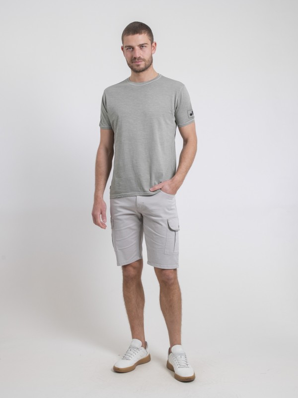 T-shirt col rond pur coton...