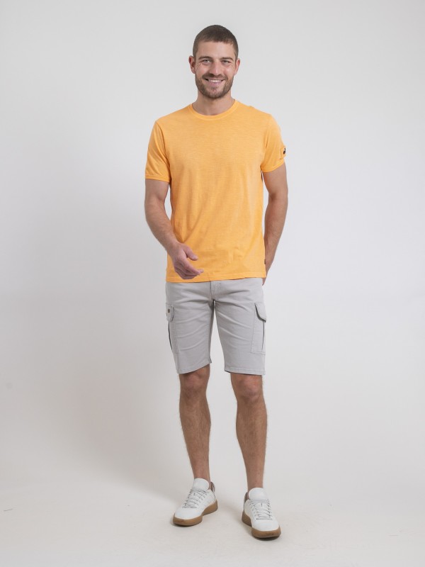 T-shirt col rond pur coton...