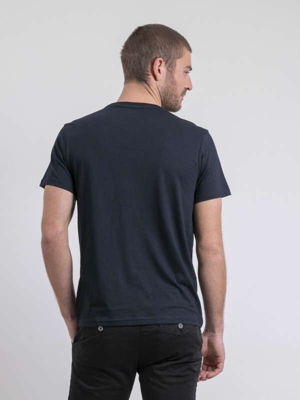 T-shirt col rond pur coton...