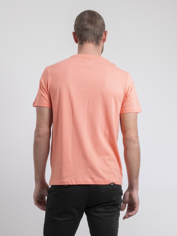 T-shirt col rond pur coton...