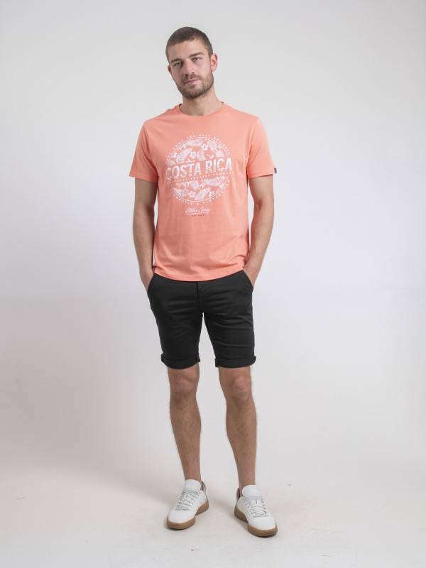 T-shirt col rond pur coton...