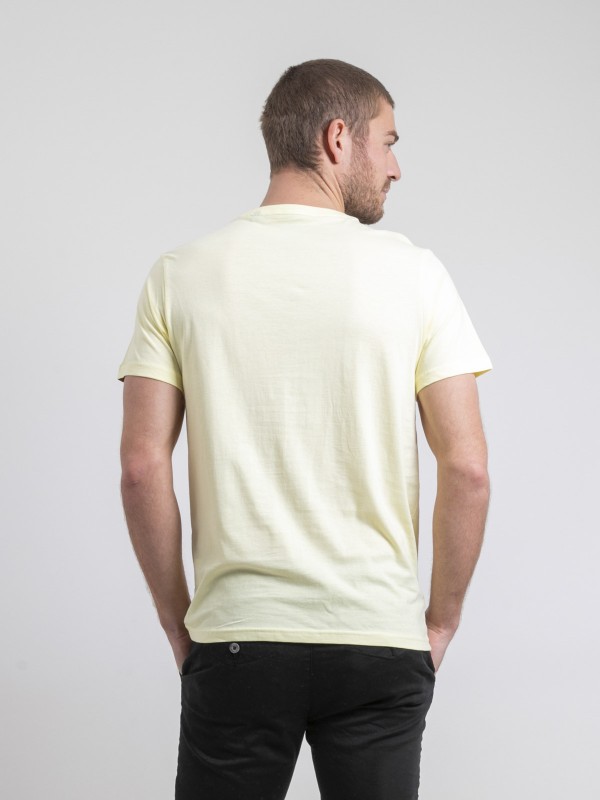 T-shirt col rond pur coton...