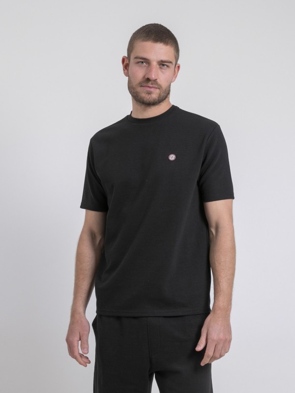 T-shirt col rond pur coton...