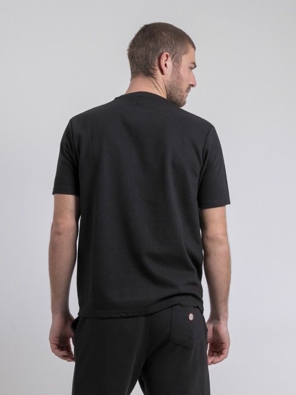 T-shirt col rond pur coton...