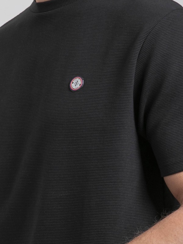 T-shirt col rond pur coton...