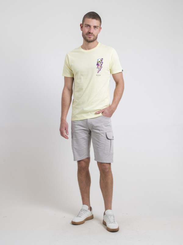 T-shirt col rond pur coton...