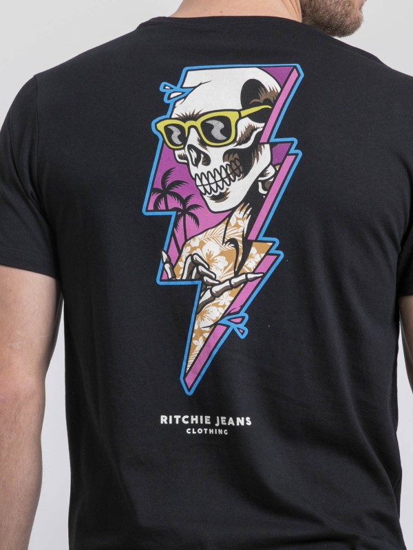 T-shirt col rond pur coton...