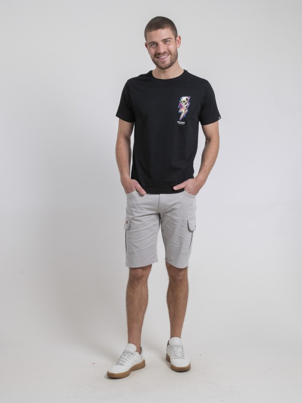 T-shirt col rond pur coton...