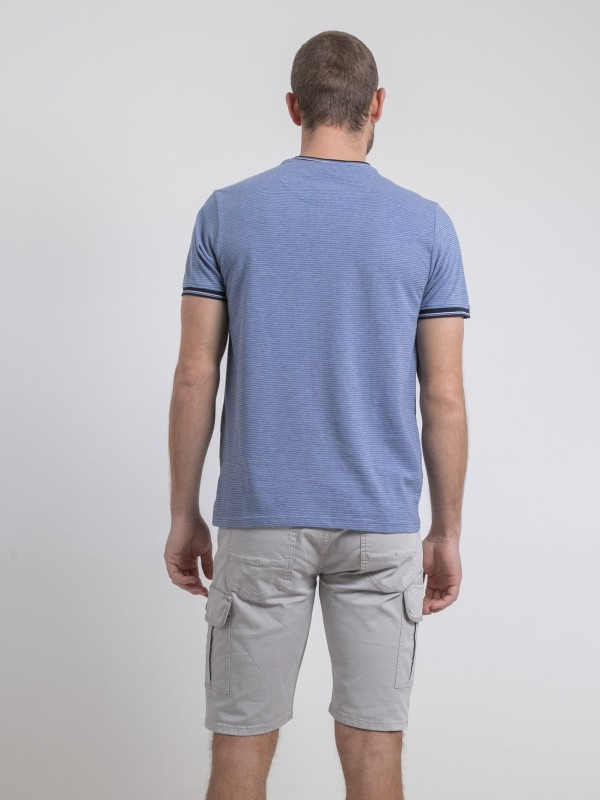 T-shirt col rond pur coton...