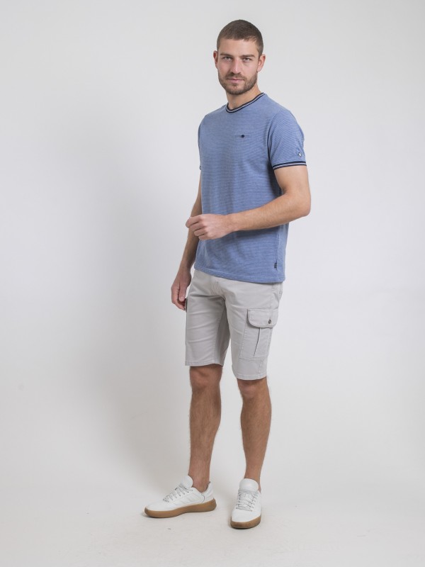 T-shirt col rond pur coton...