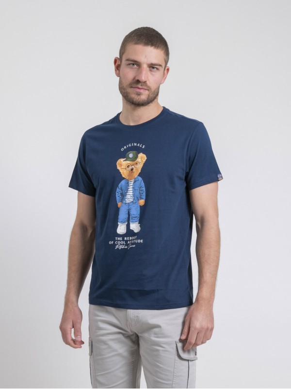 T-shirt col rond pur coton...