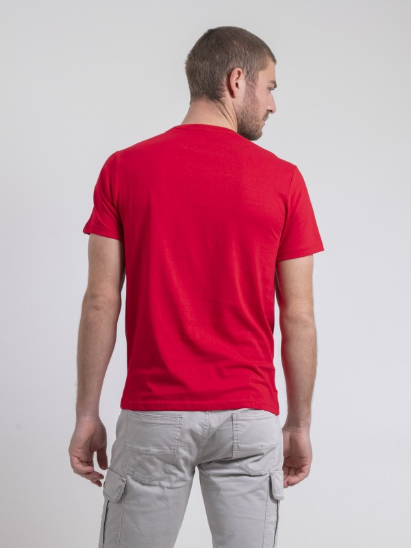 T-shirt col rond pur coton...