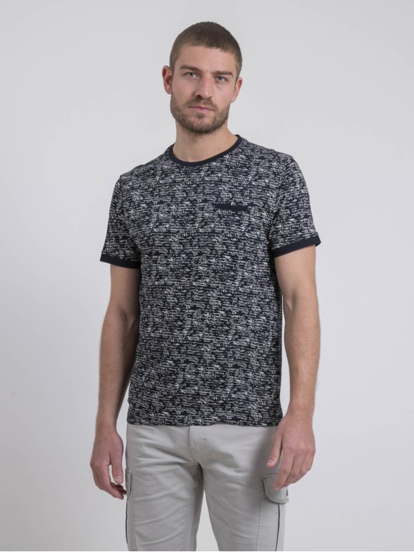 T-shirt col rond pur coton...