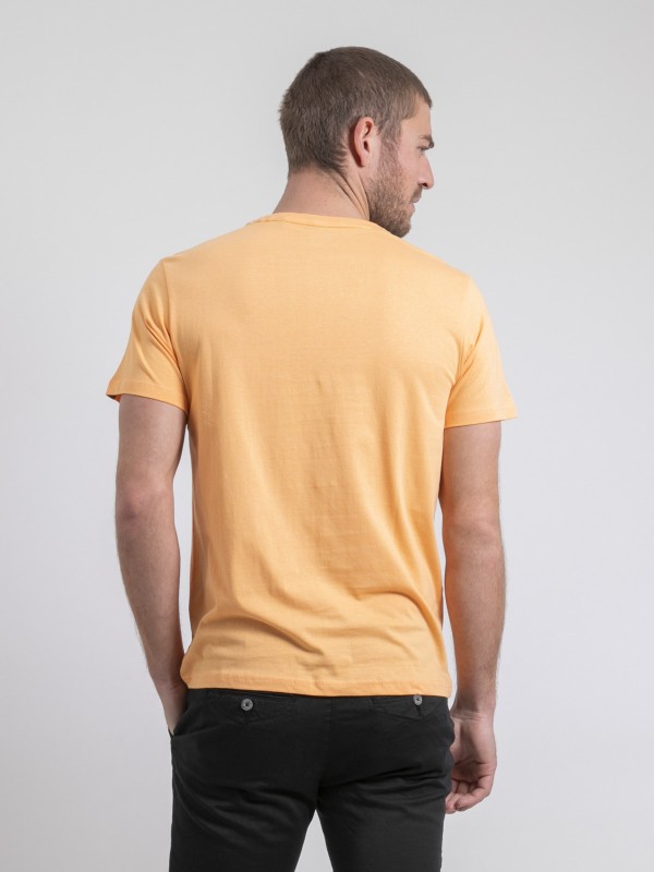 T-shirt col rond pur coton...