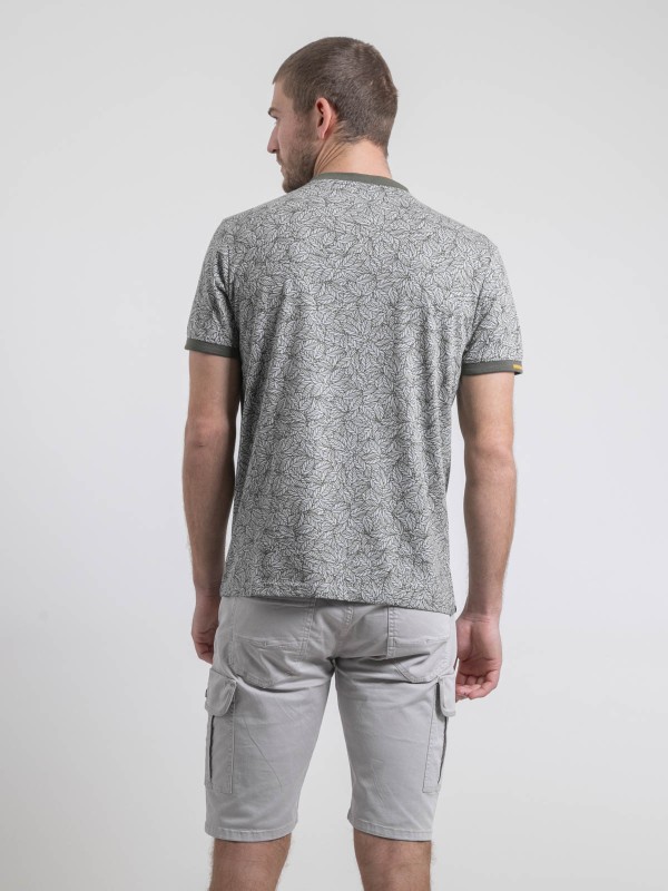 T-shirt col rond pur coton...