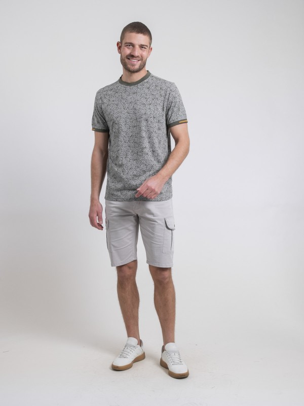 T-shirt col rond pur coton...