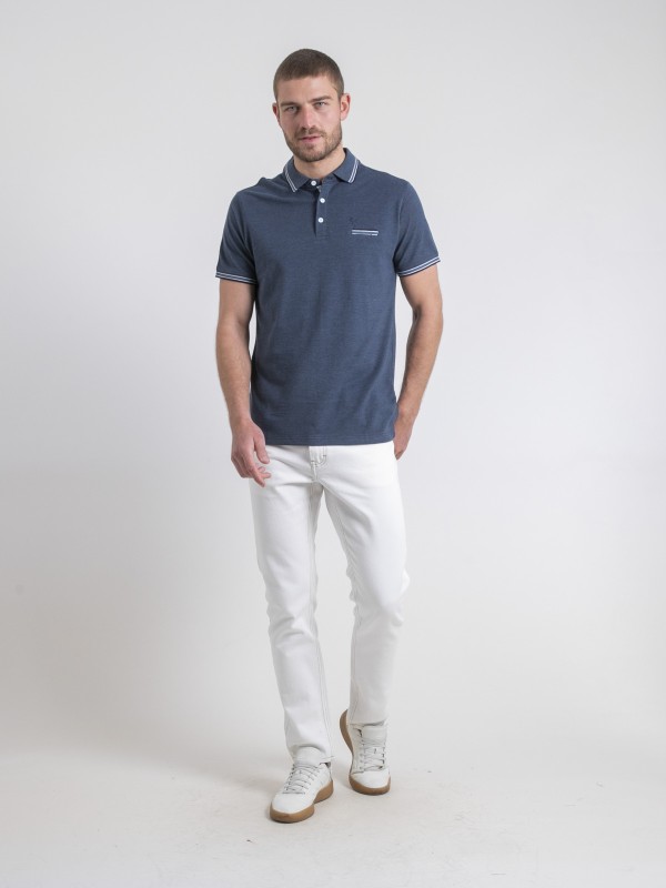 Polo manches courtes pur...