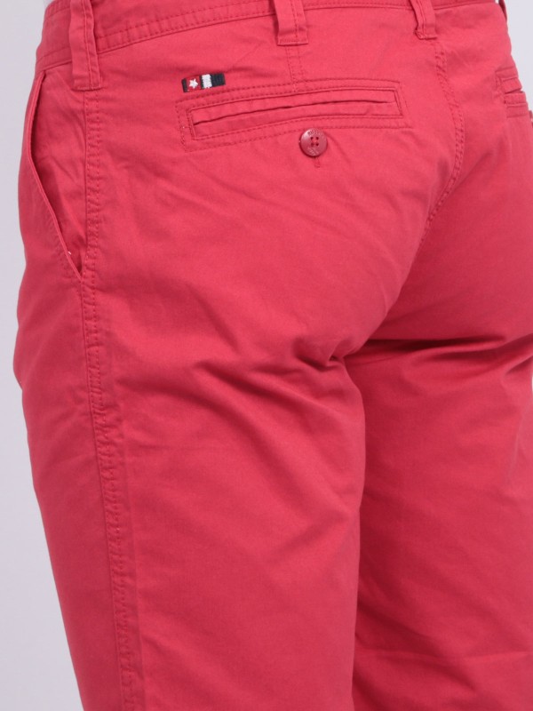 Bermuda chino BAGOO - Rouge