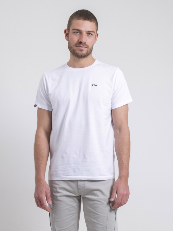 T-shirt col rond pur coton...