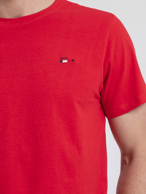 T-shirt col rond pur coton...