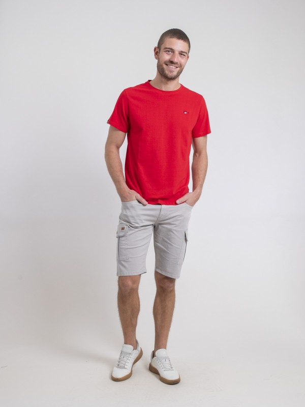 T-shirt col rond pur coton...