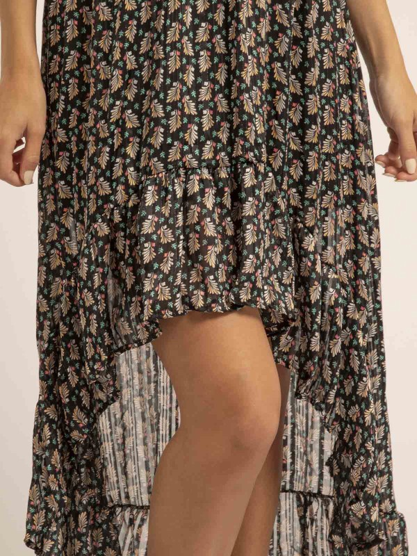 Robe longue motifs IGALIE