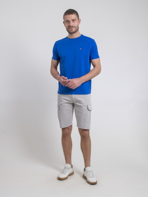 T-shirt col rond pur coton...