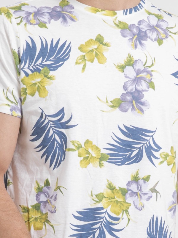 T-shirt col rond pur coton...