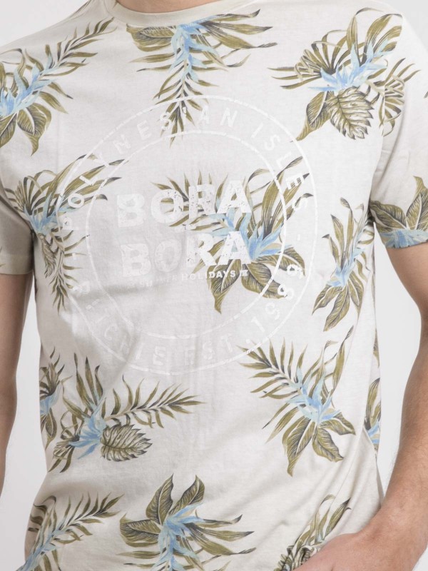 T-shirt col rond pur coton...