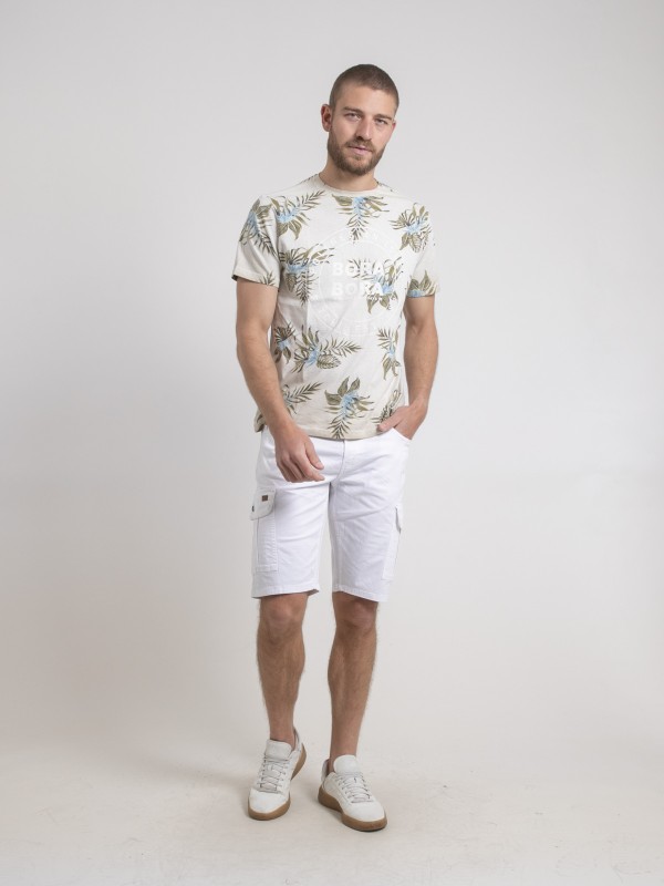 T-shirt col rond pur coton...